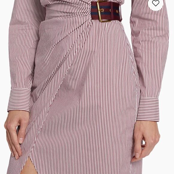 Veronica Beard Jacinda Striped Stretch Cotton Shirtdress size 0 NWT $497 - Picture 10 of 13